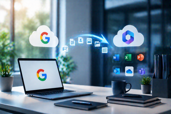 Google to Microsoft migration image